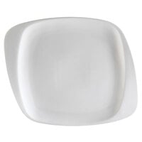 CAC WH-6 White Pearl 6 1/2" New Bone White Porcelain Square Plate - 36/Case