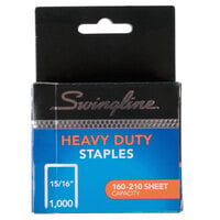 Swingline 35320 210 Strip Count Heavy-Duty Chisel Point Staples - 1000/Box