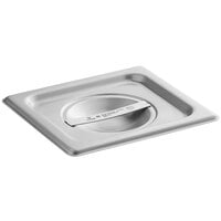 Vigor 1/6 Size Solid Stainless Steel Steam Table / Hotel Pan Cover