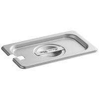 Vigor 1/9 Size Slotted Stainless Steel Steam Table / Hotel Pan Cover