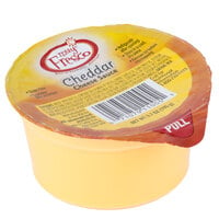 Muy Fresco 3.8 oz. Microwavable Cheddar Cheese Sauce Cup   - 30/Case