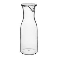 GET BW-1892-CL 56 oz. Customizable Polycarbonate Wine / Juice Decanter with Lid