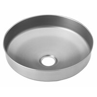 T&S EW-SP90 11" Round Stainless Steel Receptor Replacement for T&S EW-7360B Eyewash Unit