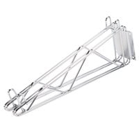 Advance Tabco DB-18 18" Deep Double Wall Mounting Bracket for Adjoining Chrome Wire Shelves