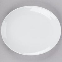 Tuxton VPH-083 Florence 8 3/8" x 6 3/4" Bright White Coupe Oval China Platter - 36/Case