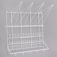 Schneider 169002 19 5/8" x 19 5/8" Plasticized Wire Pastry Bag and Tip Drying Rack