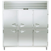 Traulsen RDT332WUT-HHS Stainless Steel 69.3 Cu. Ft. Three Section Half Door Reach In Refrigerator / Freezer - Specification Line