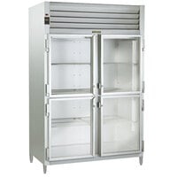 Traulsen AHT226WUT-HHG 40.8 Cu. Ft. Two Section Glass Half Door Shallow Depth Reach In Refrigerator - Specification Line