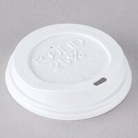 Eco-Products 10, 12, 16, and 20 oz. White Recycled Content Hot Paper Cup Lid - 100/Pack