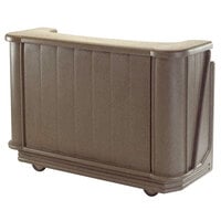 Cambro BAR650PM194 Granite Sand Cambar®67" Portable Bar with 7-Bottle Speed Rail and Complete Post Mix System