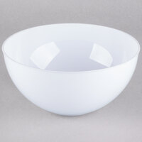 Fineline 3504-WH Platter Pleasers 100 oz. White Plastic Round Bowl - 24/Case