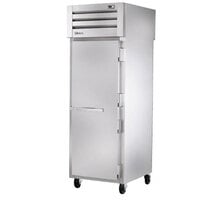 True STG1RPT-1S-1G-HC Spec Series 27 1/2" Solid Front / Glass Back Door Pass-Through Refrigerator with PVC-Coated Shelves