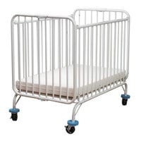 L.A. Baby Deluxe Holiday Crib 24" x 38" Metal Folding Crib with 3" Mattress