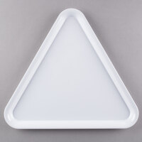 Fineline 3561-WH Platter Pleasers 16" White Plastic Triangular Tray - 20/Case