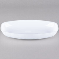 Fineline 3525-WH Platter Pleasers 1 Qt. White Plastic Luau Bowl - 50/Case