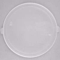 Fineline 9504-L Platter Pleasers 10 1/2" Clear Plastic Bowl Flat Lid - 24/Case