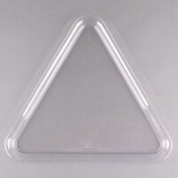 Fineline 3561-CL Platter Pleasers 16" Clear Plastic Triangular Tray - 20/Case