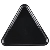 Fineline 3561-BK Platter Pleasers 16" Black Plastic Triangular Tray - 20/Case