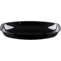 Fineline 3525-BK Platter Pleasers 1 Qt. Black Plastic Luau Bowl - 50/Case