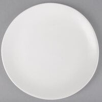 10 Strawberry Street RPPLE-WHTSLD Matte Wave 8" White Salad Stoneware Plate - 24/Case