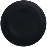 10 Strawberry Street RPPLE-BLKDIN Matte Wave 10 3/4" Black Dinner Stoneware Plate - 12/Case
