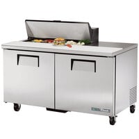 True TSSU-60-10-HC 60 3/8" Refrigerated Sandwich Prep Table with Two Doors