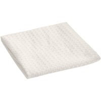 Choice 18 inch x 18 inch Natural / Dye-Free Cotton Waffle-Weave Kitchen Towel - 12/Pack