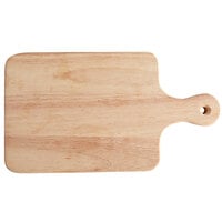 Choice 9 1/2" x 7 1/2" Wooden Serving / Cutting Board with 4" Handle