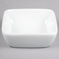 Libbey 911194432 Chef's Selection 7 oz. Aluma White Porcelain Square Bowl - 36/Case