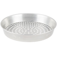 American Metalcraft SPT90132 13" x 2" Super Perforated Tin-Plated Steel Tapered / Nesting Pizza Pan
