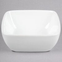 Libbey 911194431 Chef's Selection 14 oz. Aluma White Porcelain Square Bowl - 36/Case