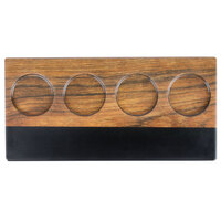Cal-Mil Faux Wood Flight Tray with Write-On Surface