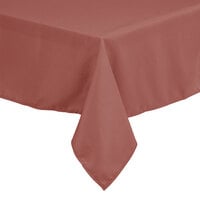Intedge Rectangular Mauve 100% Polyester Hemmed Cloth Table Cover