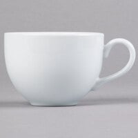 Tuxton BPF-1201 12 oz. Porcelain White China Cappuccino Cup   - 24/Case