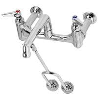 T&S B-0651-POL Service Sink Faucet with Integral Stops