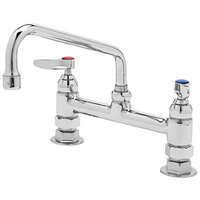 T&S B-0220-061X Deck Mounted Pantry Faucet with 8" Adjustable Centers, 10" Swing Nozzle, and Eterna Cartridges