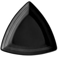 Tuxton CBZ-1248 Concentrix 12 1/2" Black Triangle China Plate - 6/Case