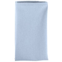 Intedge Light Blue 100% Polyester Cloth Napkins, 18" x 18" - 12/Pack
