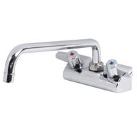 Equip by T&S 5F-4WLX06 Wall Mounted Faucet with 6 1/8" Swing Spout, 2.2 GPM Aerator, 4" Centers, and Lever Handles