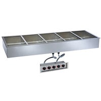 Alto-Shaam 500-HWI/D4 5 Pan Drop-In Hot Food Well with Independent Controls - 4" Deep Pans, 208/240V
