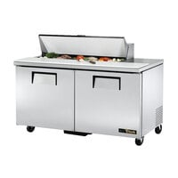 True TSSU-60-12-HC 60 3/8" Refrigerated Sandwich Prep Table with Two Doors