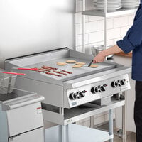 Garland GTGG36-GT36M 36 inch Natural Gas Countertop Griddle with Thermostatic Controls - 84,000 BTU