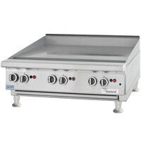 Garland GTGG60-GT60M 60 inch Natural Gas Countertop Griddle with Thermostatic Controls - 140,000 BTU