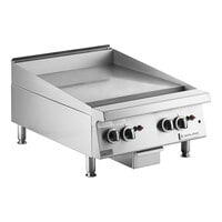 Garland GTGG24-GT24M 24 inch Natural Gas Countertop Griddle with Thermostatic Controls - 56,000 BTU