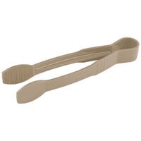 Thunder Group Beige 6" Polycarbonate Flat Grip Tongs