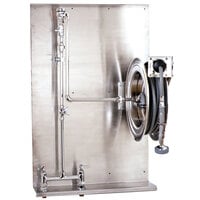 T&S B-1436 35' Open Stainless Steel Hose Reel Assembly with Backplate
