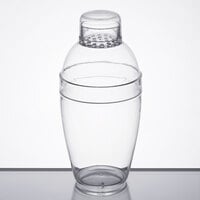 Fineline 4102-CL Quenchers 10 oz. Disposable Clear Plastic Shaker - 24/Case
