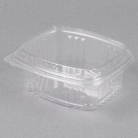Genpak 12 oz. Clear Hinged Deli Container with High Dome Lid - 200/Case
