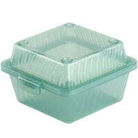 GET EC-08 4 3/4" x 4 3/4" x 3 1/4" Jade Green Customizable Reusable Eco-Takeouts Container - 24/Case