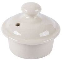 Hall China by Steelite International HL210CWHA Ivory (American White) Boston Teapot Replacement Lid - 12/Case